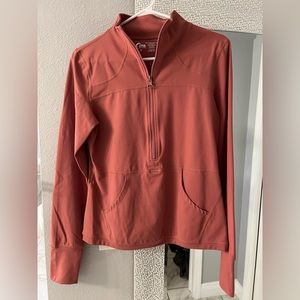 Zyia Salmon Pocket 1/2 Zip Pullover